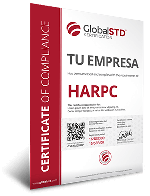 certificado de cumplimiento HARPC