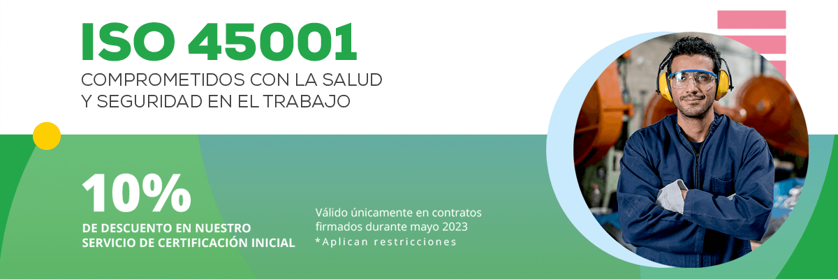 10% de descuento en iso 45001